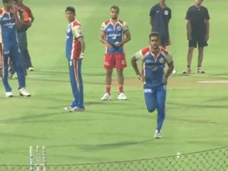 Charis Gayles storm hit Chinnaswamy stadium23042013