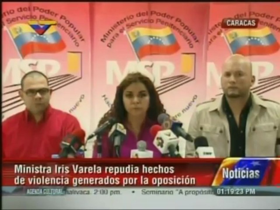 Ministra Varela dice que prepara celda para quitarle a Capriles "el pensamiento fascista"