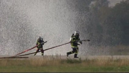 Exercice de crash aérien à l'aeroport de Chambéry