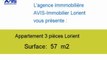 Achat Vente Appartement Lorient 56100 - 57 m2