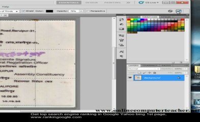 Photoshop tutorial - 2 ways to make an image horizontal- crop tool and ruler tool