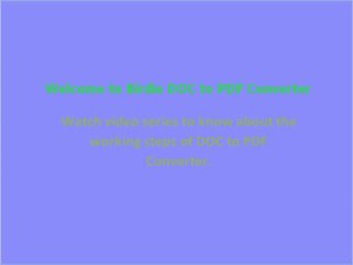 Effortless DOC to PDF Conversion with Birdie DOC 2 PDF Converter 📝