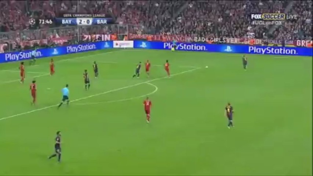Ribery dribble Messi