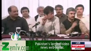Imran Khan Press Conference – 24th April 2013 (PTI will hold local govt elections in 90 days)