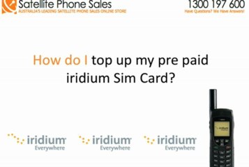 What Do I Do To Have A Top Up On My Iridium 9555 Satellite Phone In Australia