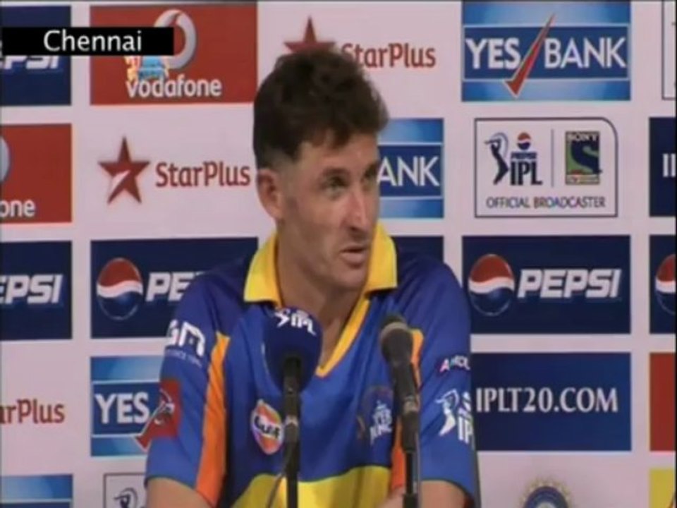 Chennai Super kings post match press conference22042013