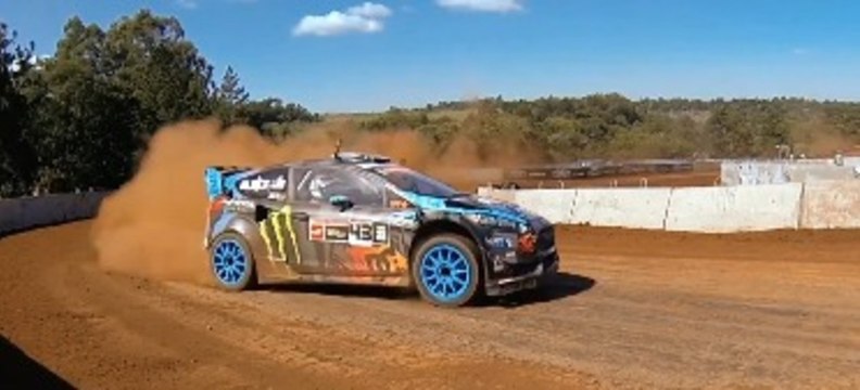 Ken Block & Ryan Sheckler - RallyCross Course Preview - Summer X-Games 2013 Brazil