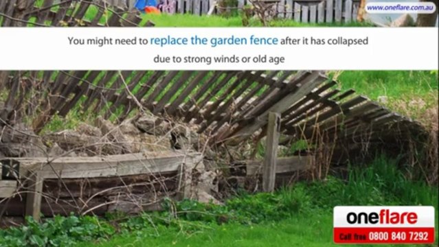 Need the fence in your garden replaced or repaired?