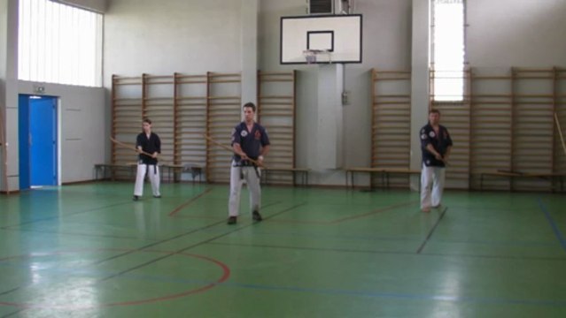 Naginata Happo de l'Ecole Française de Budo, style Toreikan-Budo