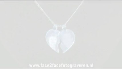 Zilveren gebroken hart