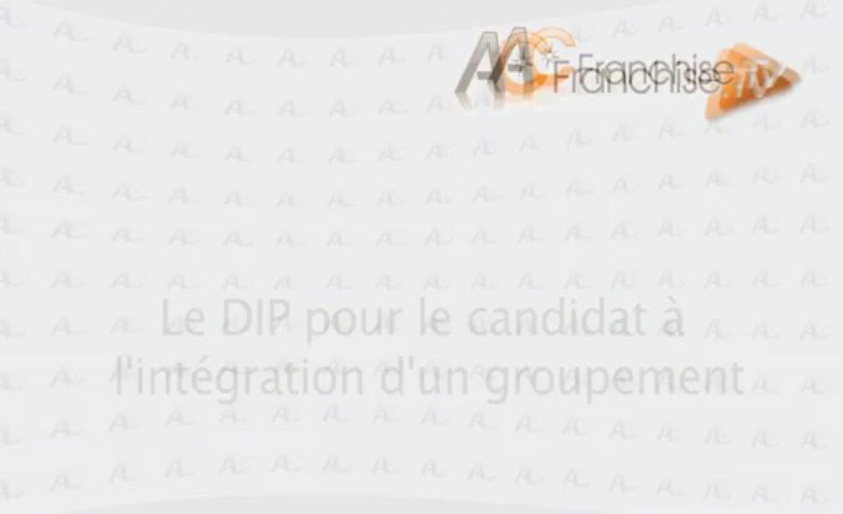 Le Document d'Information Précontractuelle et les groupements