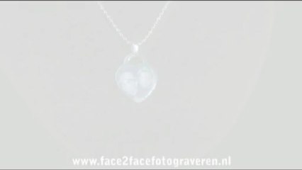 Gegraveerde foto hanger (love)