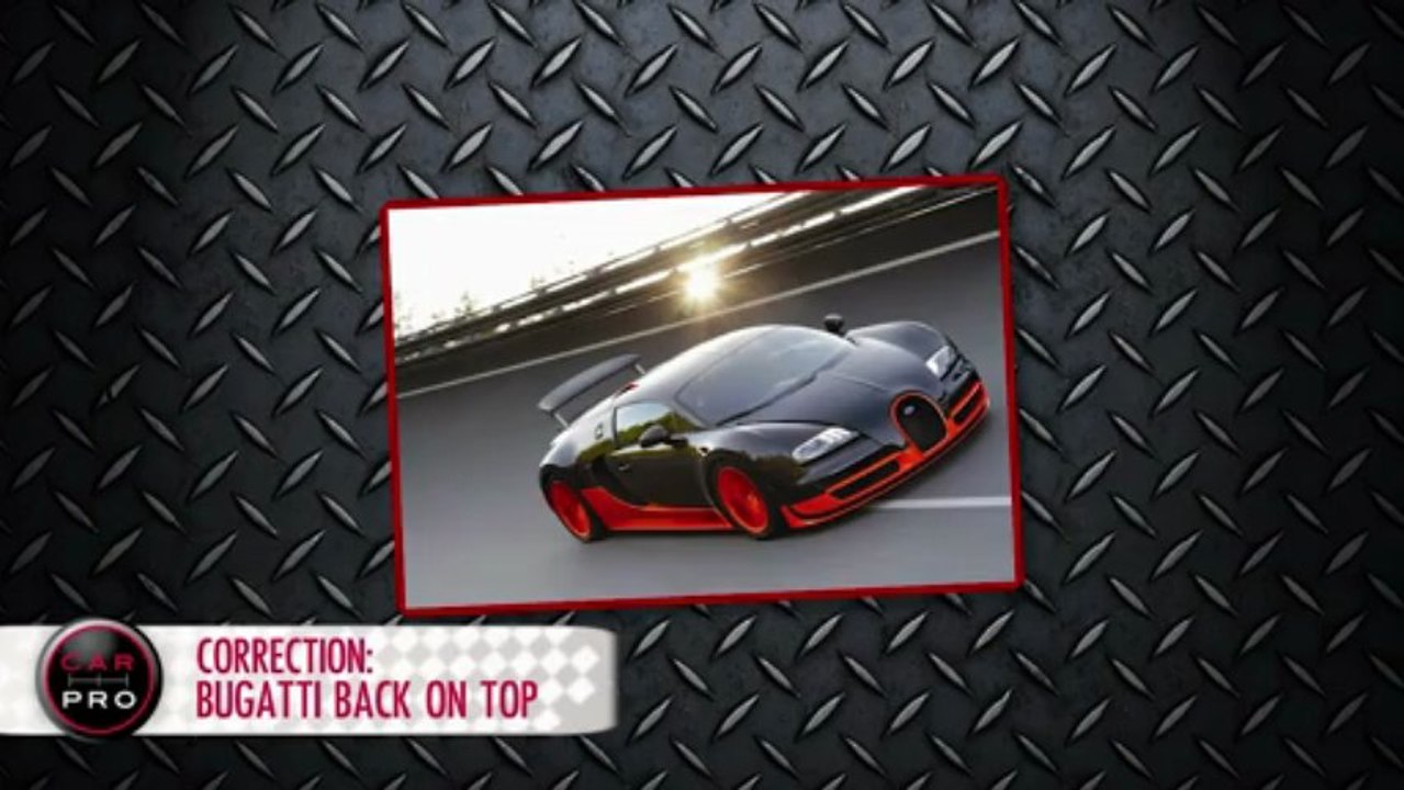 Bugatti Back On Top & Most Unusual Car Trade-In