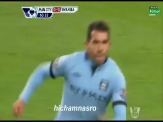 هدف تيفيز ضد سوانزي سيتي بتعليقي