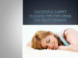 Successful Carpet Cleaning Tips For Hiring The Right Company
