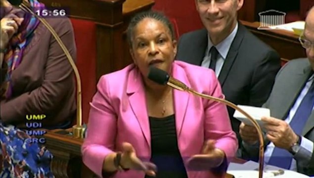 Mariage homo : Taubira appelle l'UMP à la paix civile