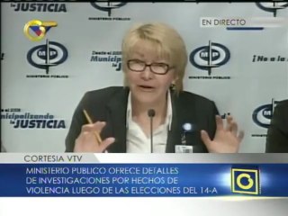 La Fiscal: se están sancionando las conductas delictivas, no las protestas