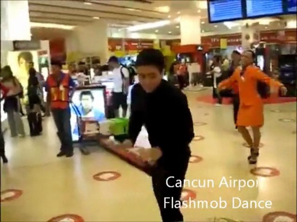 Cancun Flashmob Dance At Duty Free by Employes.Very Nice."Flashdance"