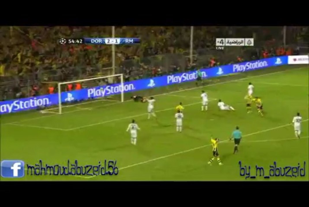 هدف ليفاندوسكى - بوروسيا دوتموند و ريال مدريد  [[ 3-1 ]]- دورى أبطال أوروبا تعليق رؤوف خليف 2013