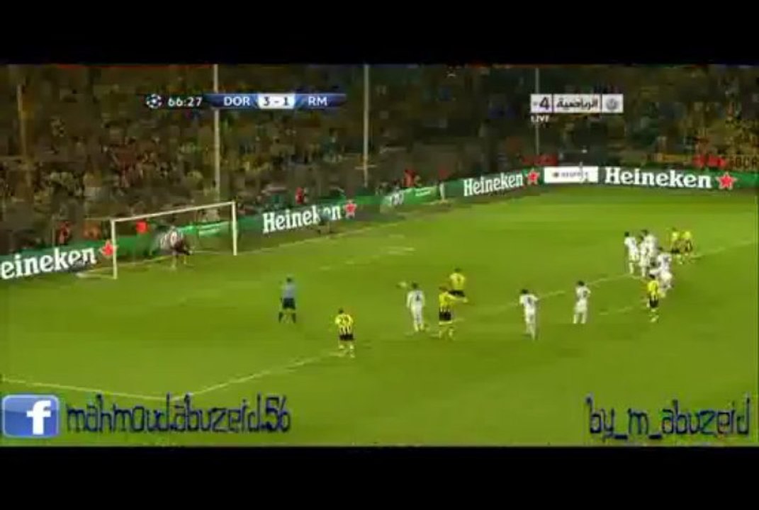 هدف ليفاندوسكى - بوروسيا دوتموند و ريال مدريد  [[ 4-1 ]]- دورى أبطال أوروبا تعليق رؤوف خليف 2013