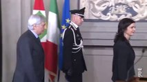 Roma - Il Presidente della Camera al termine delle consultazioni con Napolitano (23.04.13)