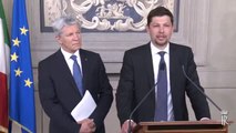 Roma - Rappresentanza della Südtiroler Volkspartei dopo le consultazioni con Napolitano (23.04.13)
