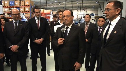 Allocution à l'occasion de la visite de l’entreprise BERNARD CONTROLS à Pékin