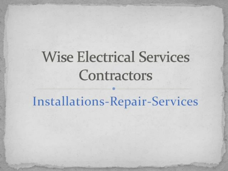Wise Electrical Services