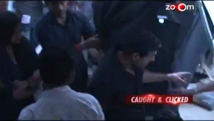 John Abraham on-the-sets of a television show