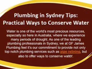 Plumbing in Sydney tips  Practical Ways to Converse water