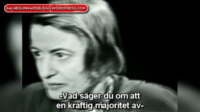 Classic Ayn Rand Interview (w/ Swedish Subtitles)