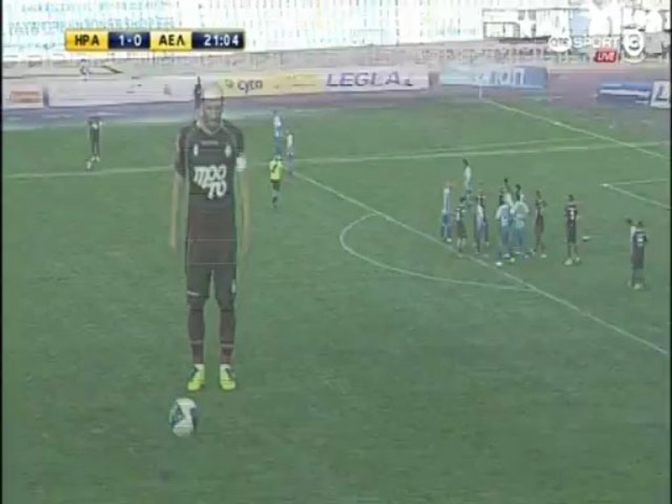 Πέναλτυ που ζήτησε ο Λιαπάκης (Ηρακλής-ΑΕΛ 2012-13)