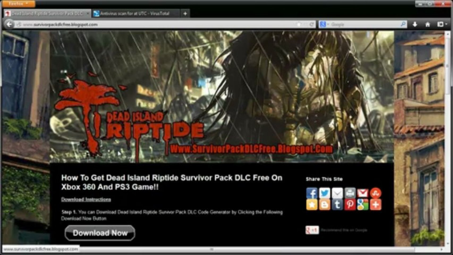 Dead Island Riptide Survivor Pack DLC Code Free Giveaway - video Dailymotion