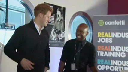 Prince Harry puts his DJ skills to the test