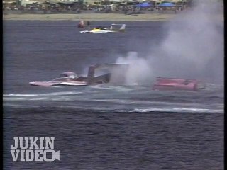 Two Hydro Boats Flip and Crash