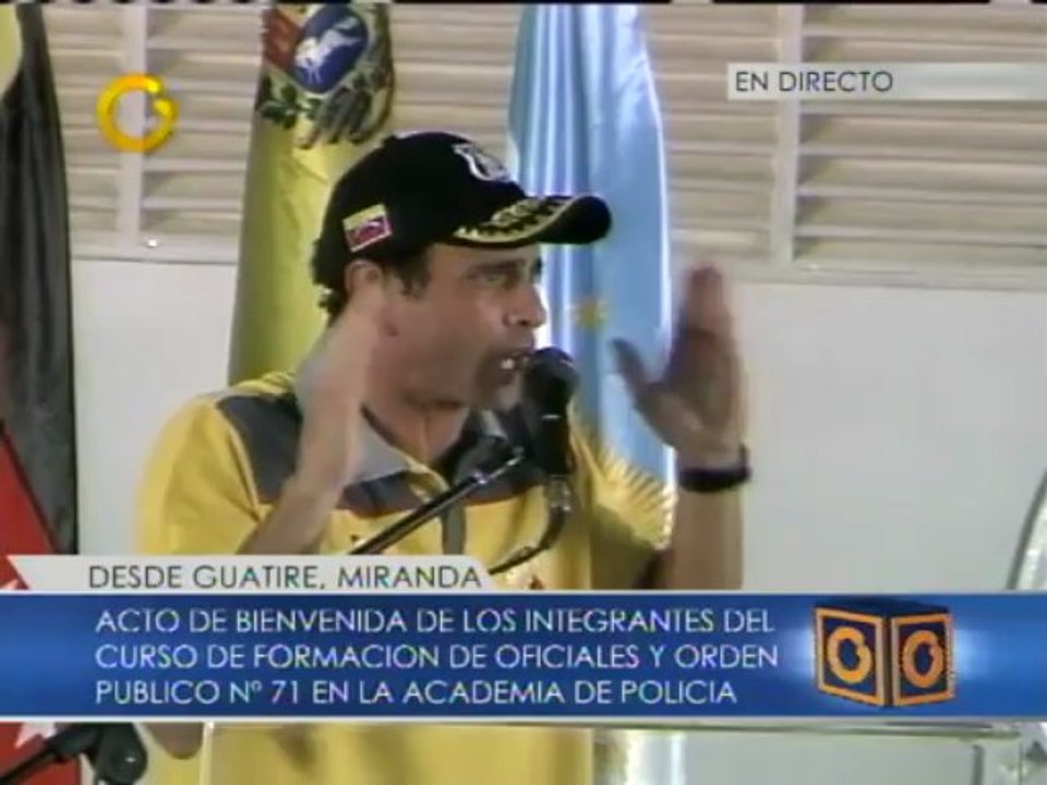 Capriles: "Somos el país que menos invierte en la policía nacional en toda América"