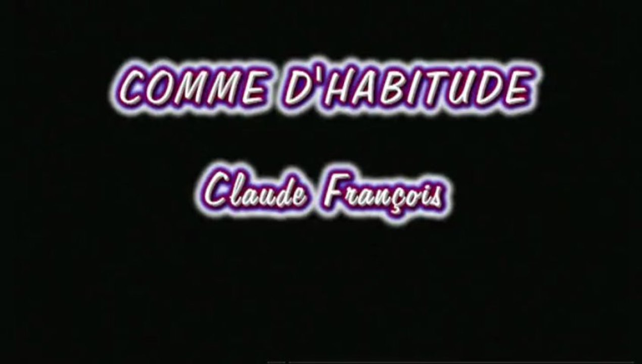 Karaoke - Comme d'habitude de Claude François