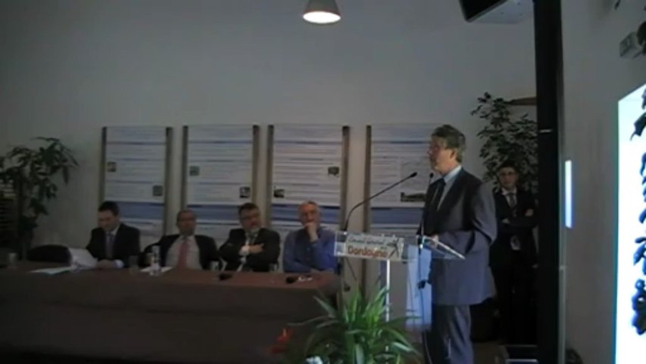Contrat Territorial Doue 2013 - 2017 discours de Bruno Cinotti Agence de l'eau Adour-Garonne