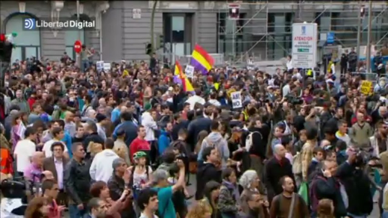 Primeras horas del asedio al Congreso de los Diputados 25-A