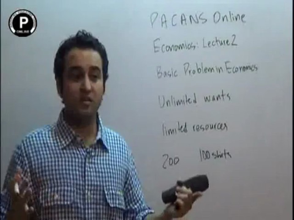 Economics lec 2 Basic Problem in Economics