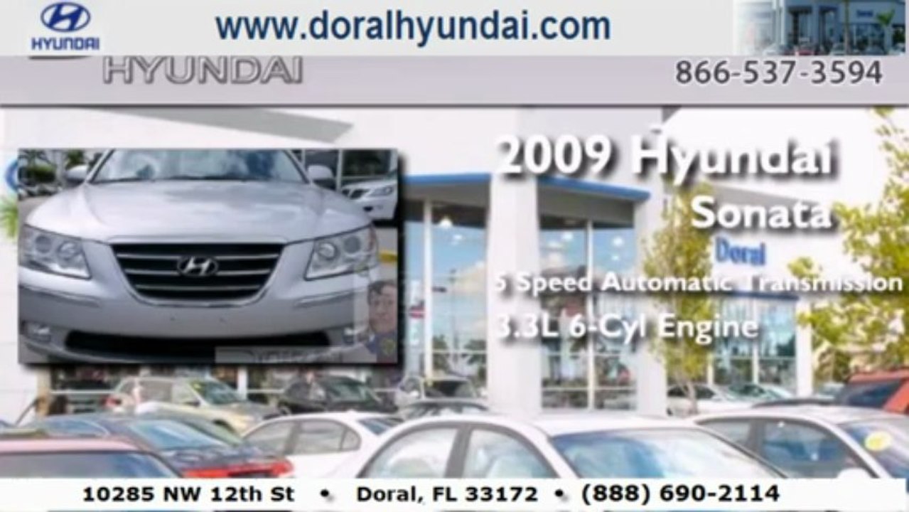 Used Hyundai Sonata Limited 2009 in Miami FL @ Doral Hyundai