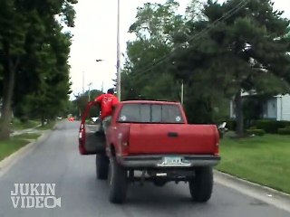 Truck Surfing Crash