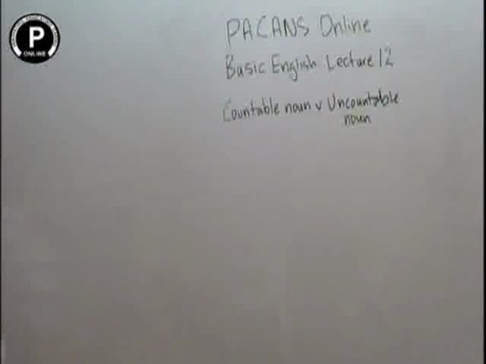 basic english lec 12 Countable V Uncountable Noun