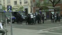 Policiais e manifestantes entram em confronto em Madri