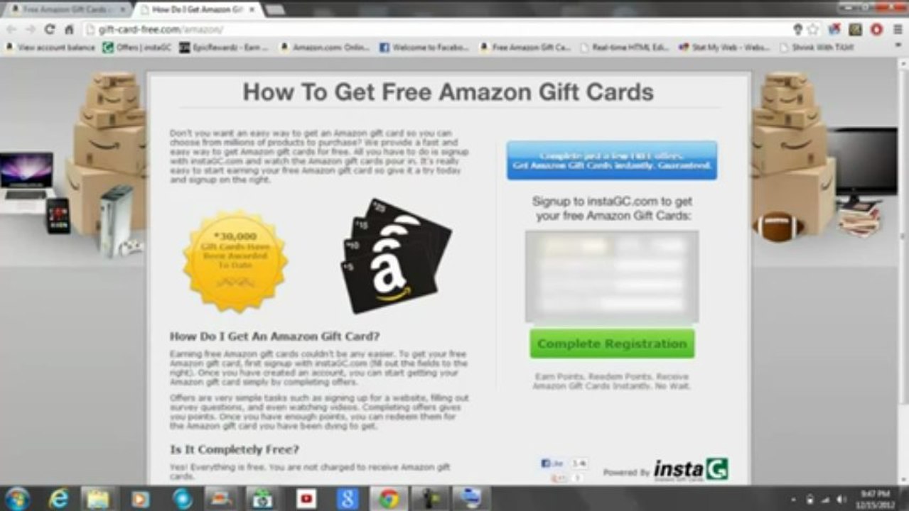 How to Get Free Amazon Gift Card Codes No Surveys No Download With ...