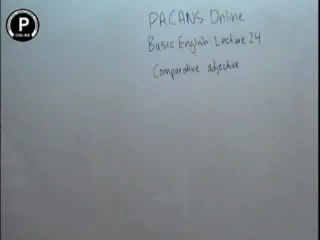 basic english lec 24 Comparative Adjective