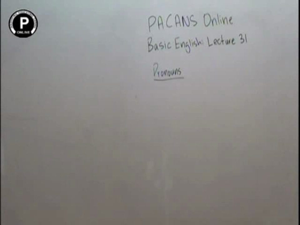 basic english lec 31 Pronouns
