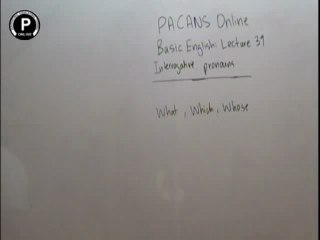 Basic english lec 39 Interrogative Pronouns