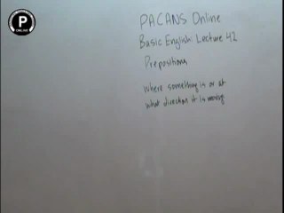 Basic english lec 42 Prepositions