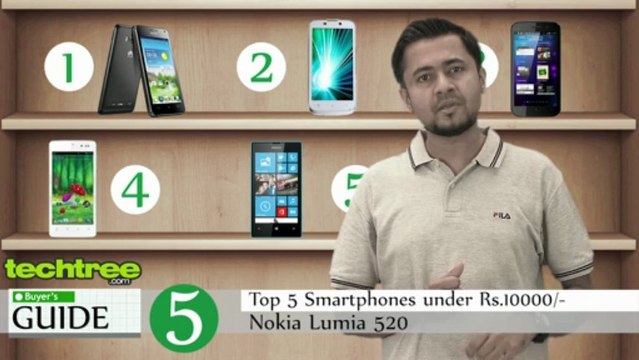 Top 5 smartphones under 10,000/-